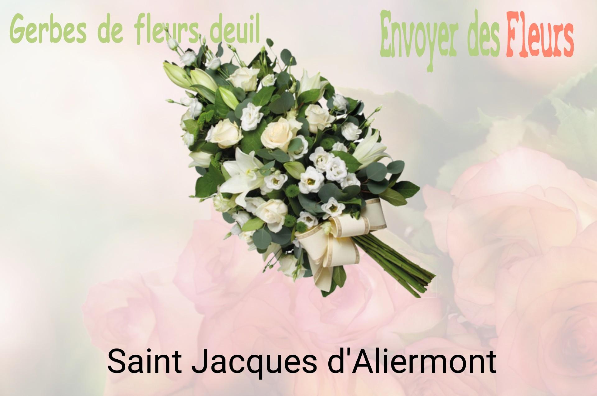 Gerbe de fleurs de deuil livrée à Saint-Jacques-d'Aliermont
